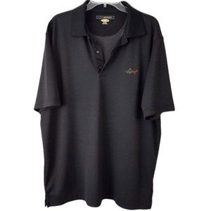 GREG NORMAN Black Short Sleeve Play Dry Polo Shirt - Men's XL